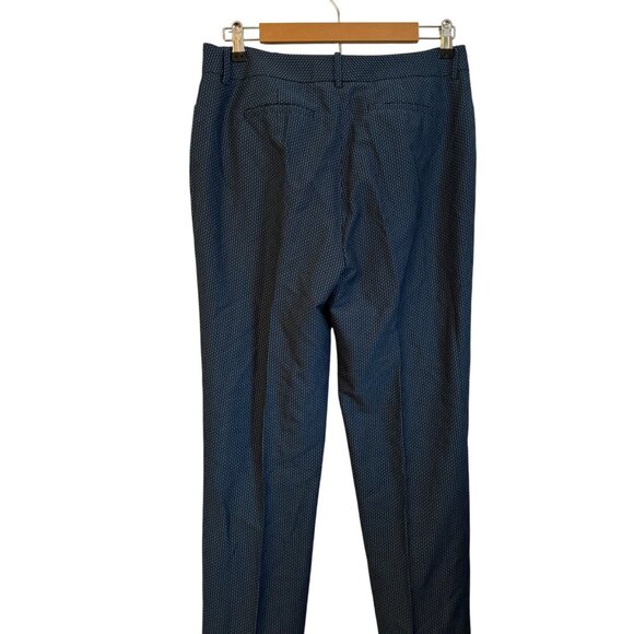 Carlisle Womens Blue Houndstooth Pattern Slim Fit Trousers Size 8 women pants - Picture 6 of 12